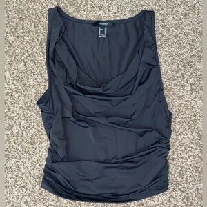 Cowl neck sleeveless tank
